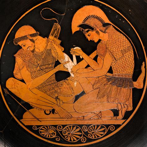 Achilles Tending to Patroclus (Illustration) - World History Encyclopedia