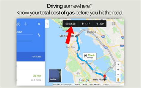 Fuel Cost for Google Maps™ - Chrome Web Store