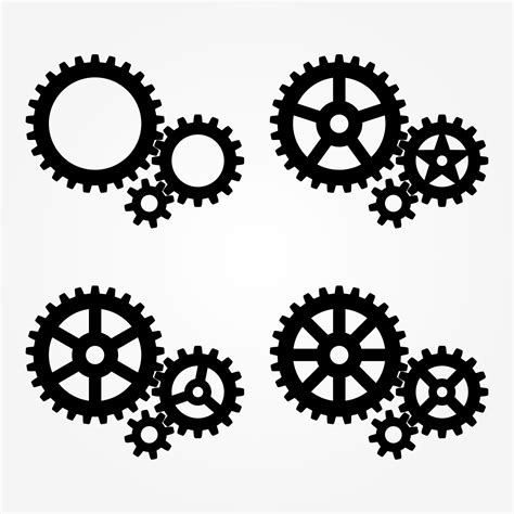 Including Mechanical Gear Sets 4 Types 8424300 Vector Art at Vecteezy