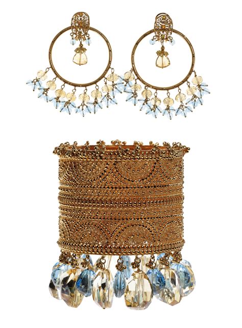 A SUITE OF BLUE TOPAZ, CITRINE AND GOLD JEWELRY | Christie's