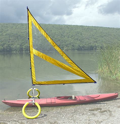 Amazon.com : Harmony Upwind Kayak Sail and Canoe Sail Kit (Yellow). Complete with Telescoping ...