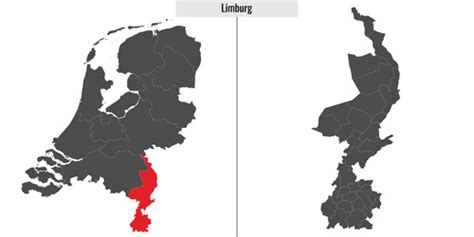 Map Limburg Netherlands Vector Images (over 220)