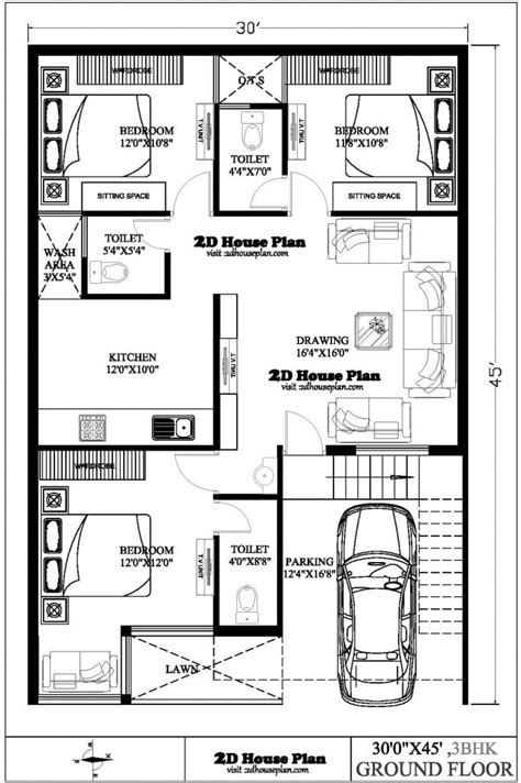 Simple 3 Bedroom Floor Plan With Dimensions | Floor Roma