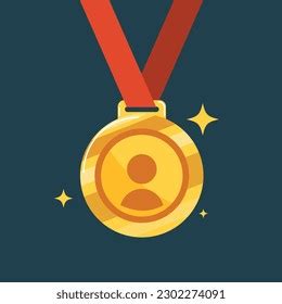 Gold Medal Person Symbol Isolated Vector Stock Vector (Royalty Free) 2302274091 | Shutterstock