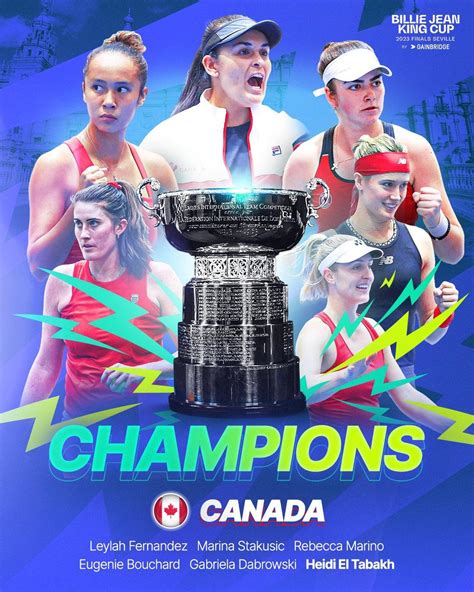 Team Canada is the 2023 Billie Jean King Cup Champion!!! : r/tennis