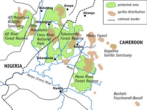 Mountain Gorilla Habitat Map