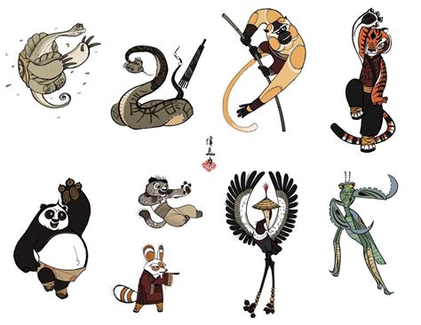 Kung Fu Panda Character designs | Kung fu panda, Character design, Kung fu