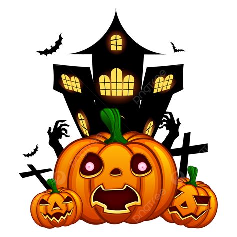 Halloween Pumpkin Lantern Border Transparent, Halloween Pumpkin ...