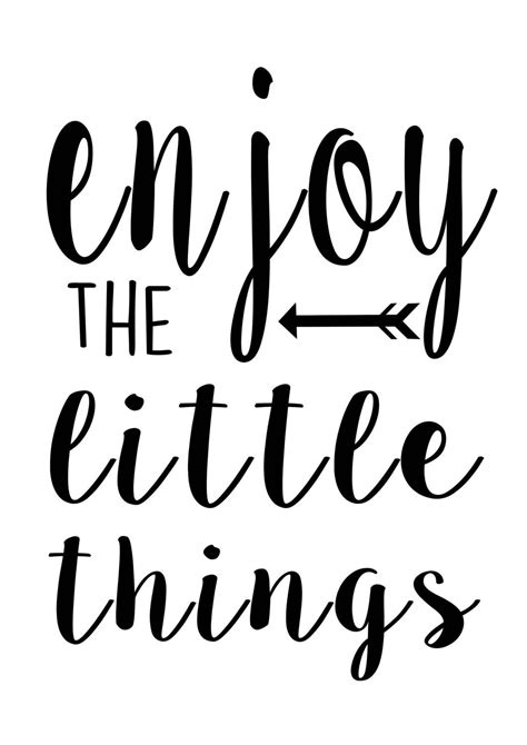 Enjoy the Little Things printable Black and by LittlePrintsStore ...