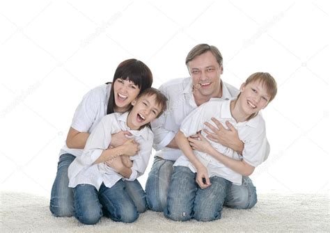 Family of four people Stock Photo by ©aletia 32401511