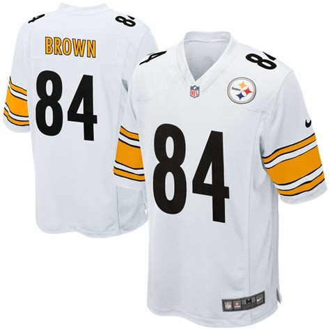 Nike Antonio Brown Pittsburgh Steelers Youth White Game Jersey