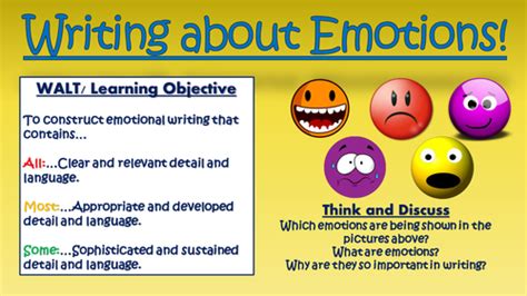 Writing about Emotions! | Teaching Resources