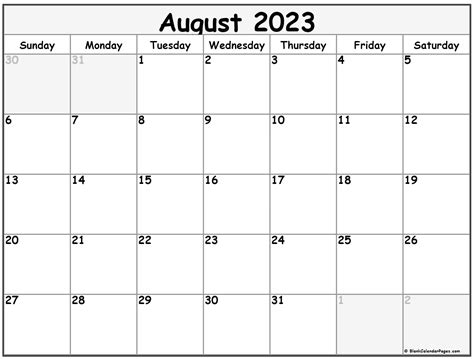 August 2023 calendar | free printable calendars