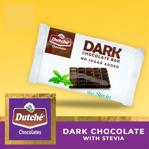 Dutche Dark Chocolate with Stevia 100 Grams | Shopee Philippines