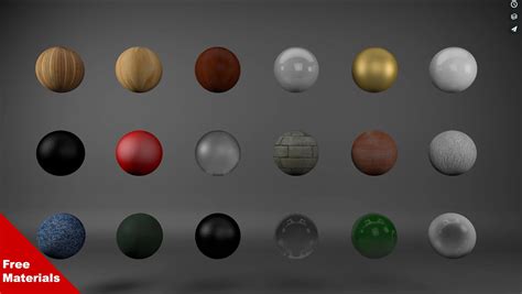 Free Cinema 4D Materials Pack - Free Cinema 4D Textures