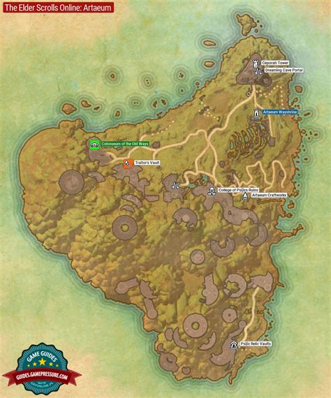 Artaeum Map - The Elder Scrolls Online Guide | gamepressure.com