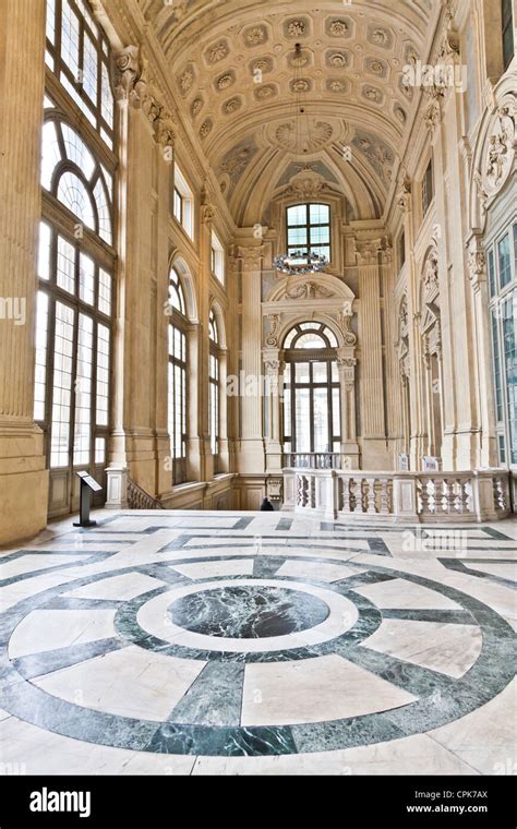 Italy - Torino. Interior of Palazzo Madama Royal Palace Stock Photo - Alamy