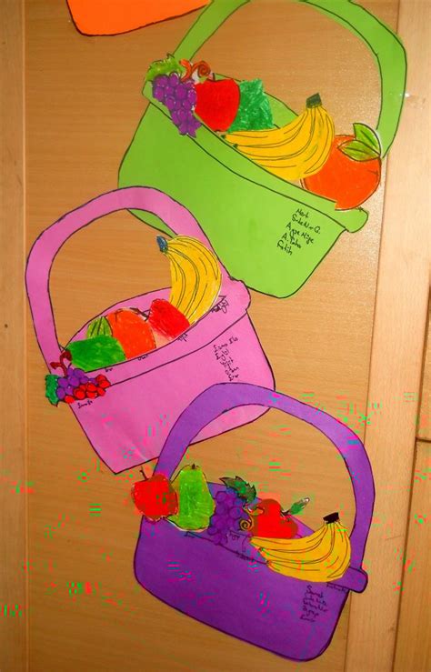 Fruit basket craft idea for kids – Preschoolplanet