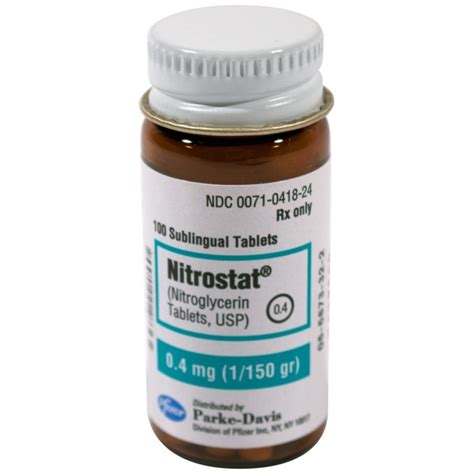 دواء نيتروستات أقراص Nitrostat Tablets لعلاج الذبحات الصدرية - موسوعة دار الطب