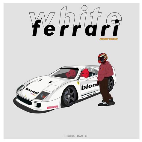 White Ferrari Frank Ocean in 2023 | White ferrari, Ferrari poster, Ferrari