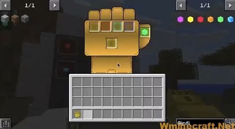 Infinity Gauntlet Mod 1.12.2 - Discover your powers with Infinity Gems - Wminecraft.net