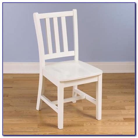 White Wooden Desk Chair With Cushion - Chairs : Home Design Ideas ...