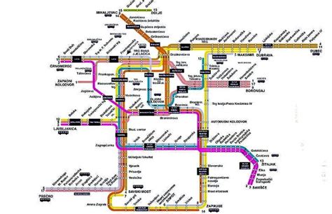 Zagreb Map to Easily Get Around Croatia's Capital (Includes Tram and ...