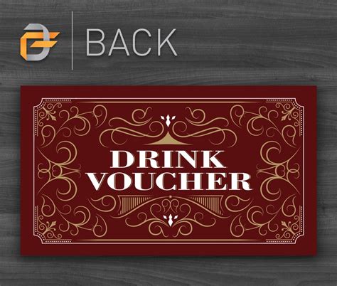 Drink Voucher Template