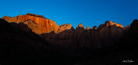 Sunrise Zion National Park Photograph by Stan Baldwin - Fine Art America