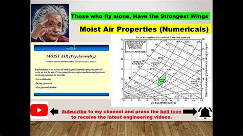 Moist Air Properties Numerical Solutions (By Equations and Psychometric Chart) #hvacrvideos # ...