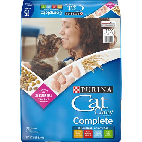 Purina Cat Chow Dry Cat Food, Complete, 15 lb. Bag - Walmart.com - Walmart.com