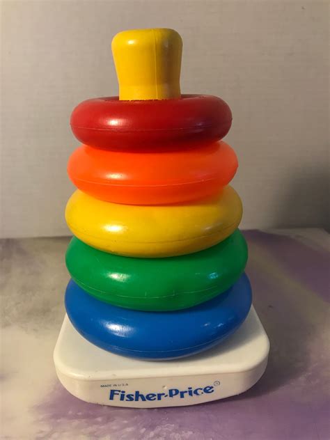 Vintage FISHER PRICE Rock A Stack 1050 Stacking Rings Toy USA - Etsy ...