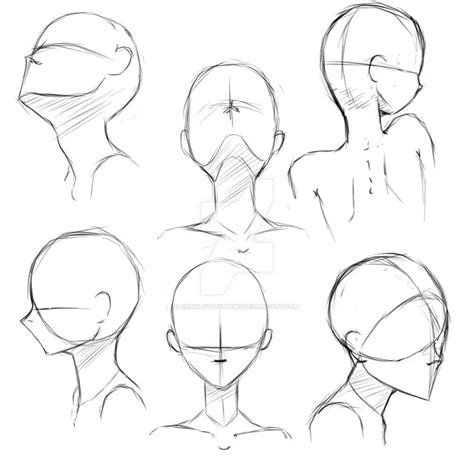 How To Draw Anime Head Looking Up