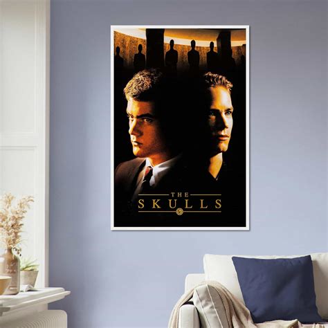 The Skulls (2000) Movie Poster, Paul Walker Classic Vintage Movie Poster, Classic Movie Poster ...