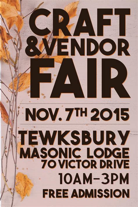 Craft and vendor fair | Tewksbury, MA Patch