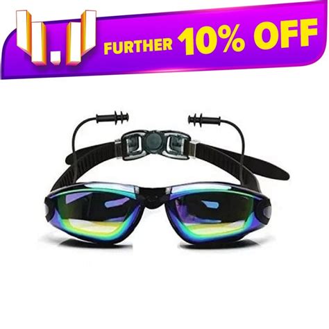 Swimming Goggles with earplug / Swimming Goggles with earplug UV Shield anti-fog | LankaMarket