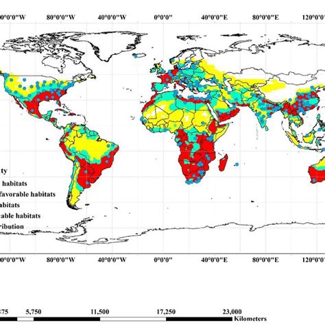 1. The current global distribution of Agrotis ipsilon within current ...