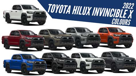 2022 Toyota Hilux Invincible X - All Color Options - Images | AUTOBICS