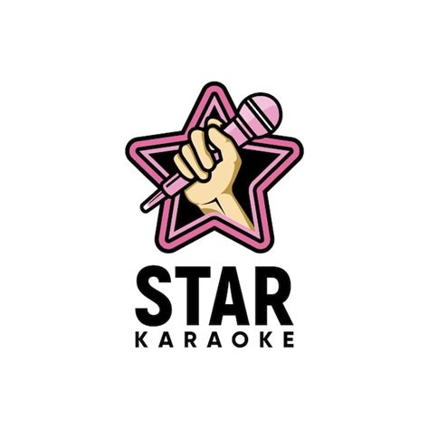 Premium Vector | Star karaoke sing vocal microphone logo inspiration