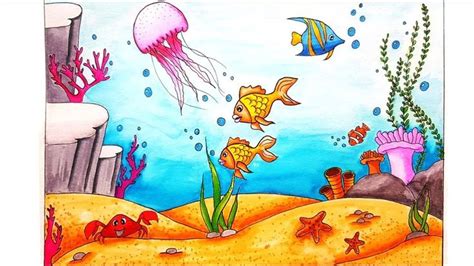 Sea Drawing Ideas Ocean in 2024 | Underwater drawing, Sea drawing ...