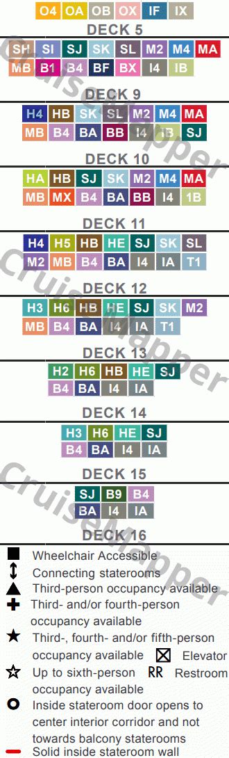 Norwegian Viva deck 9 plan | CruiseMapper