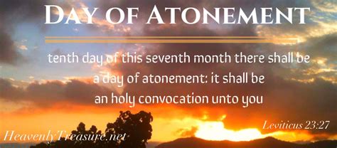 Day of Atonement, Holy Feast! - HeavenlyTreasure