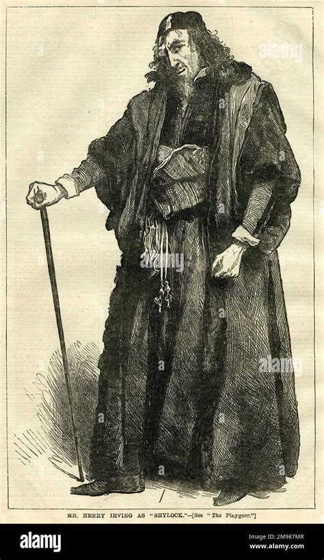 Henry Irving as Shylock in Shakespeare's The Merchant of Venice Stock Photo - Alamy