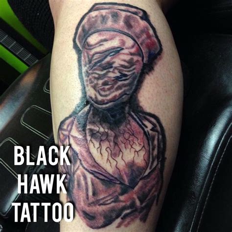 Silent Hill Tattoo by Corey Hall | Hawk tattoo, Tattoos, Black hawk