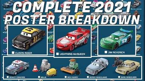 Mattel Disney Cars 2021 Complete Poster Reveal & Breakdown - 16 New Releases (Millie, Clovis ...