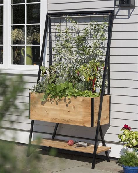 Amazing DIY Garden Trellis Projects - Abchomedecor | Planter trellis, Planter box with trellis ...