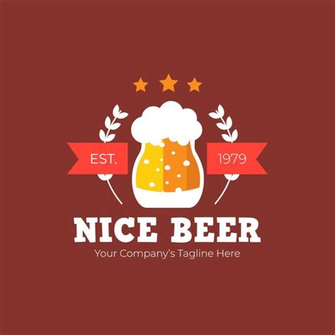 Free Hand-drawn Nice Brewery Logo template to customize