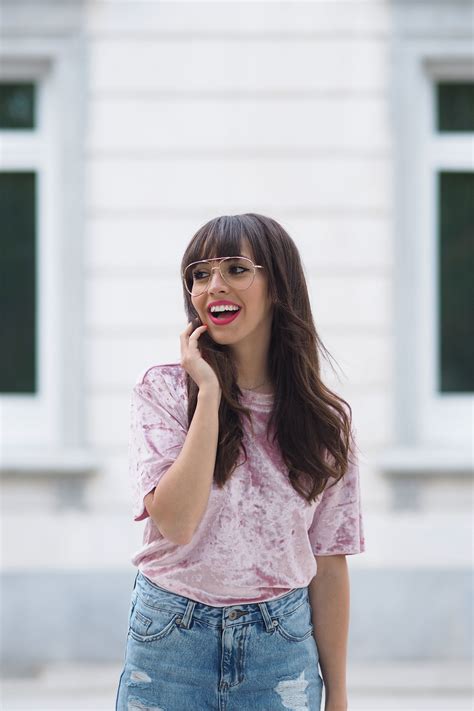 PINK VELVET TOP: SPRING OUTFIT