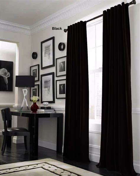 Black Velvet Curtains for Carly