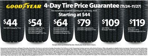 Best Tire Deals for Black Friday - Gazette Review | Guarantee card ...